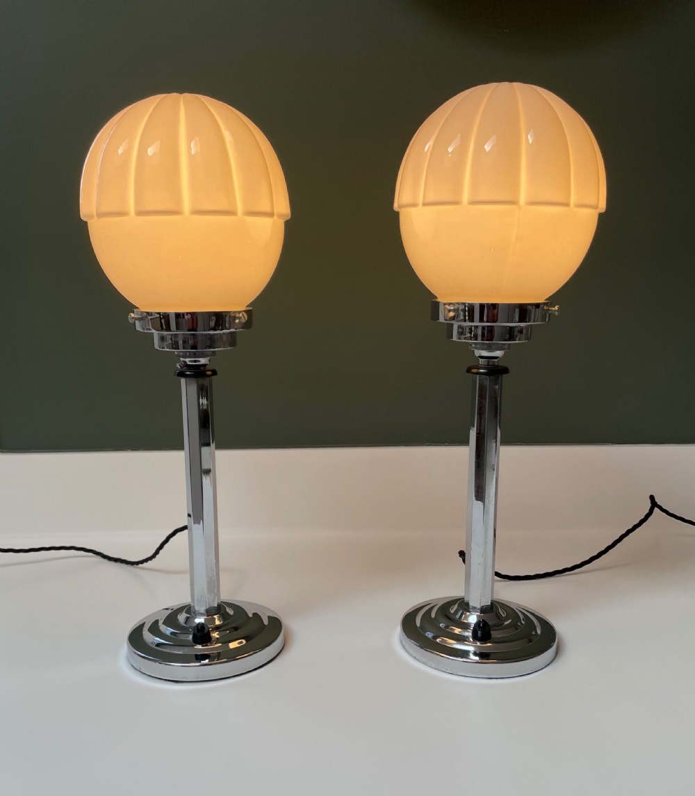 Pair of Art Deco Lamps View VIII