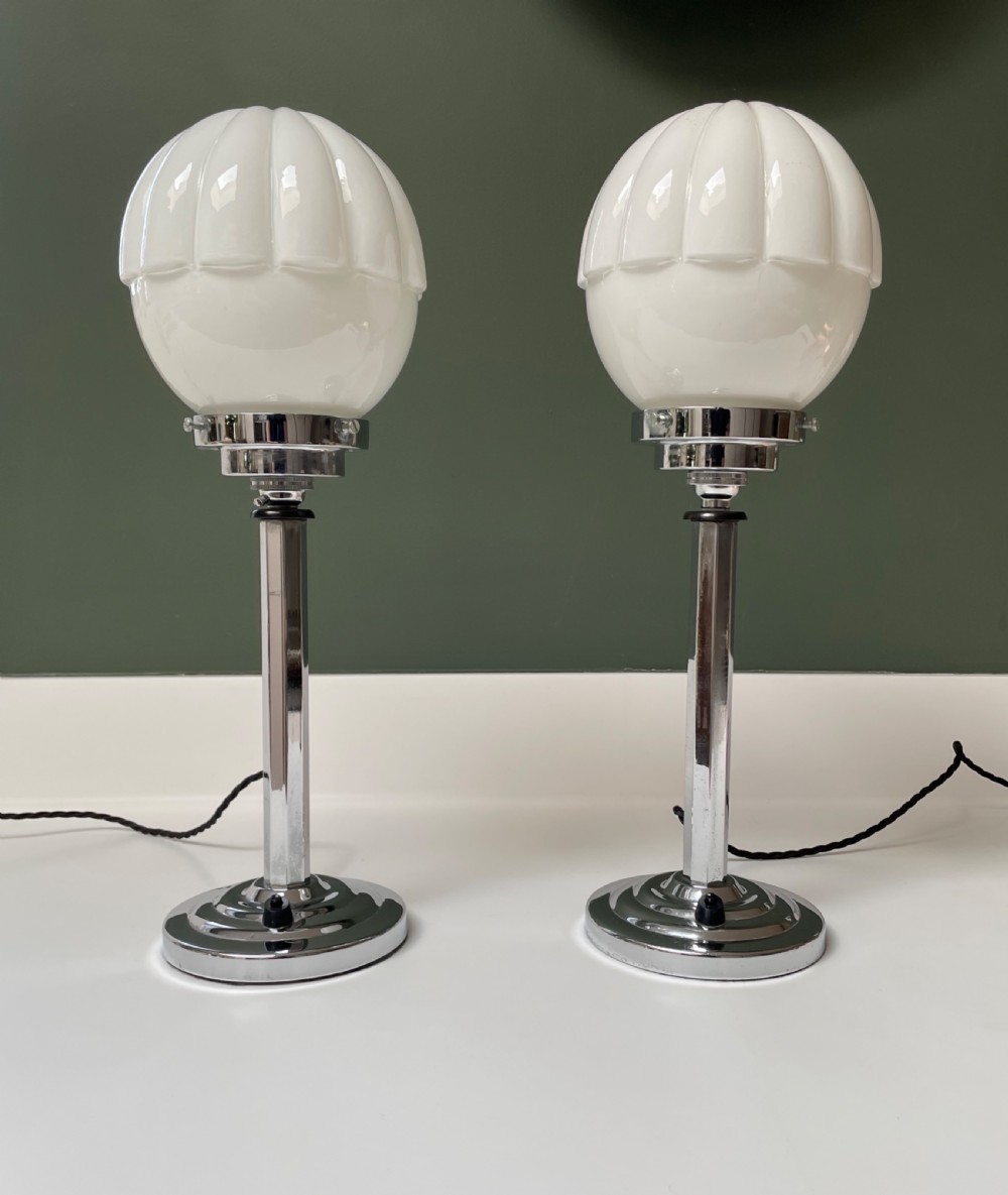 Pair of Art Deco Lamps View IX
