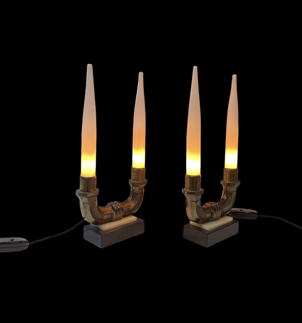 Pair of Art Deco Lamps