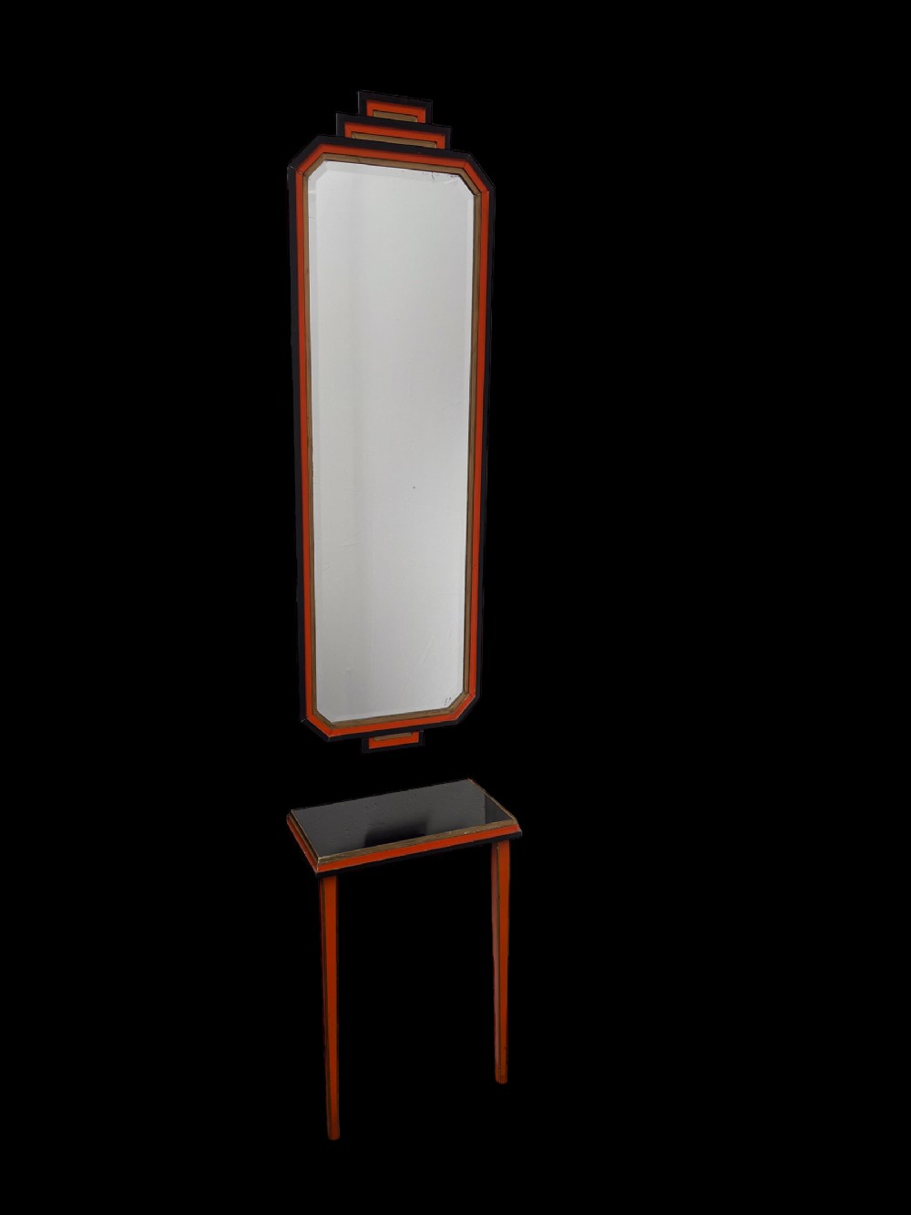 Art Deco Matching Pier Mirror and Table