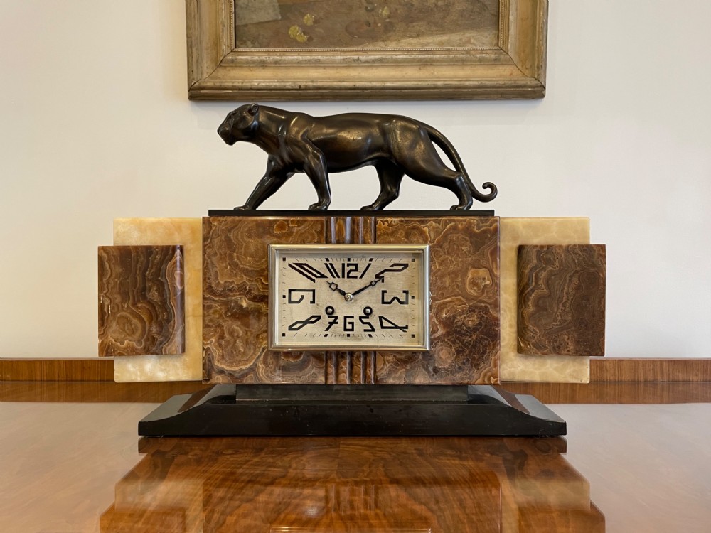 Art Deco French Clock View XII