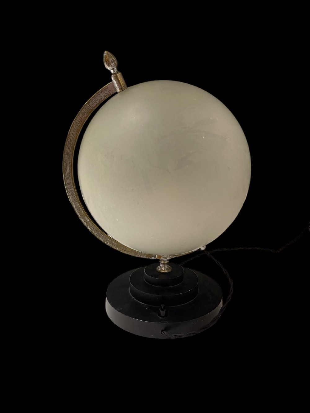 A Large Art Deco Moon Lamp 