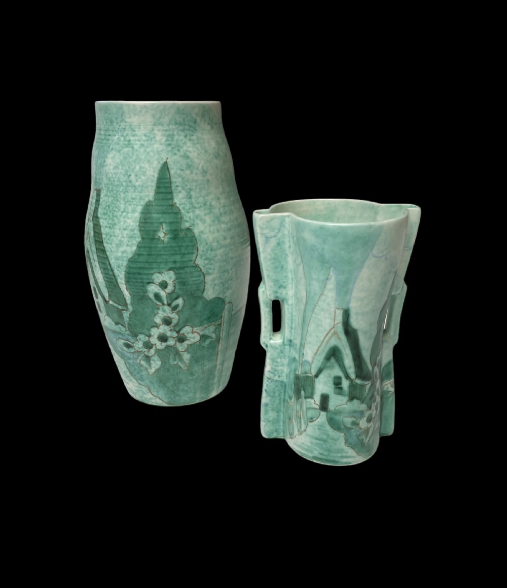 Pair of Art Deco Beswick Vases