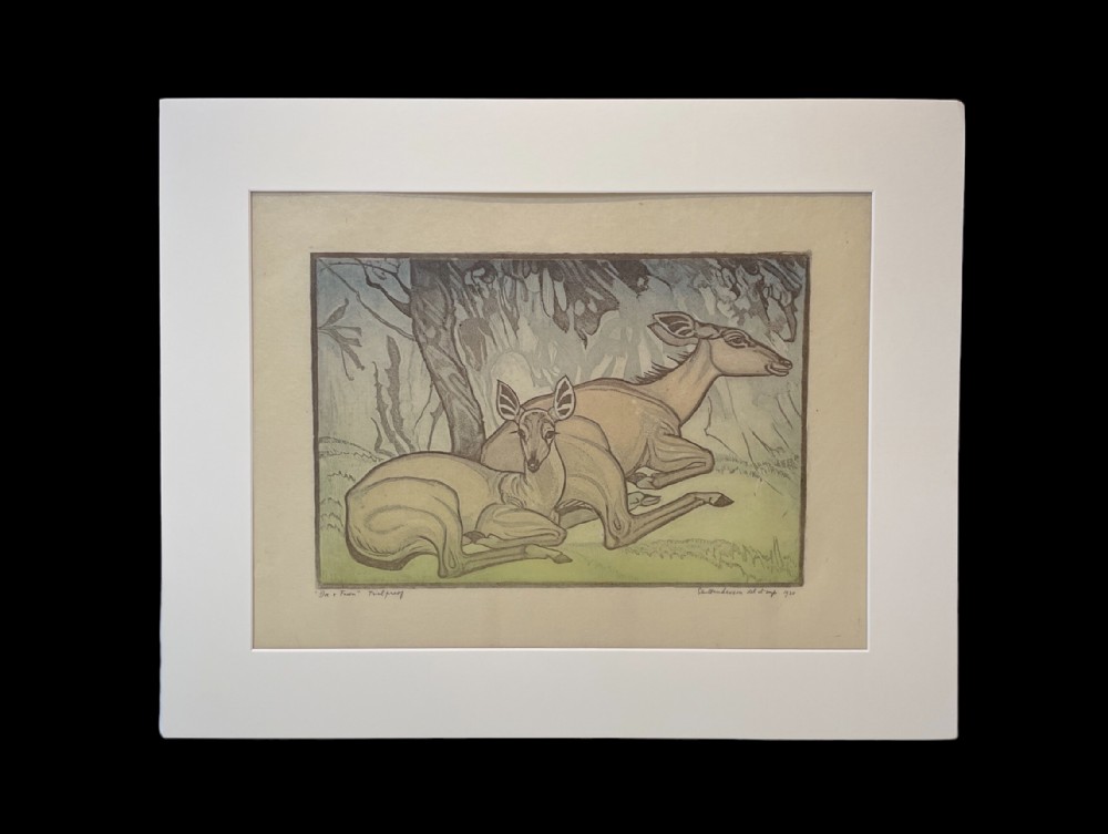 Art Deco Lithograph, Trial Proof,  by Elsie Henderson