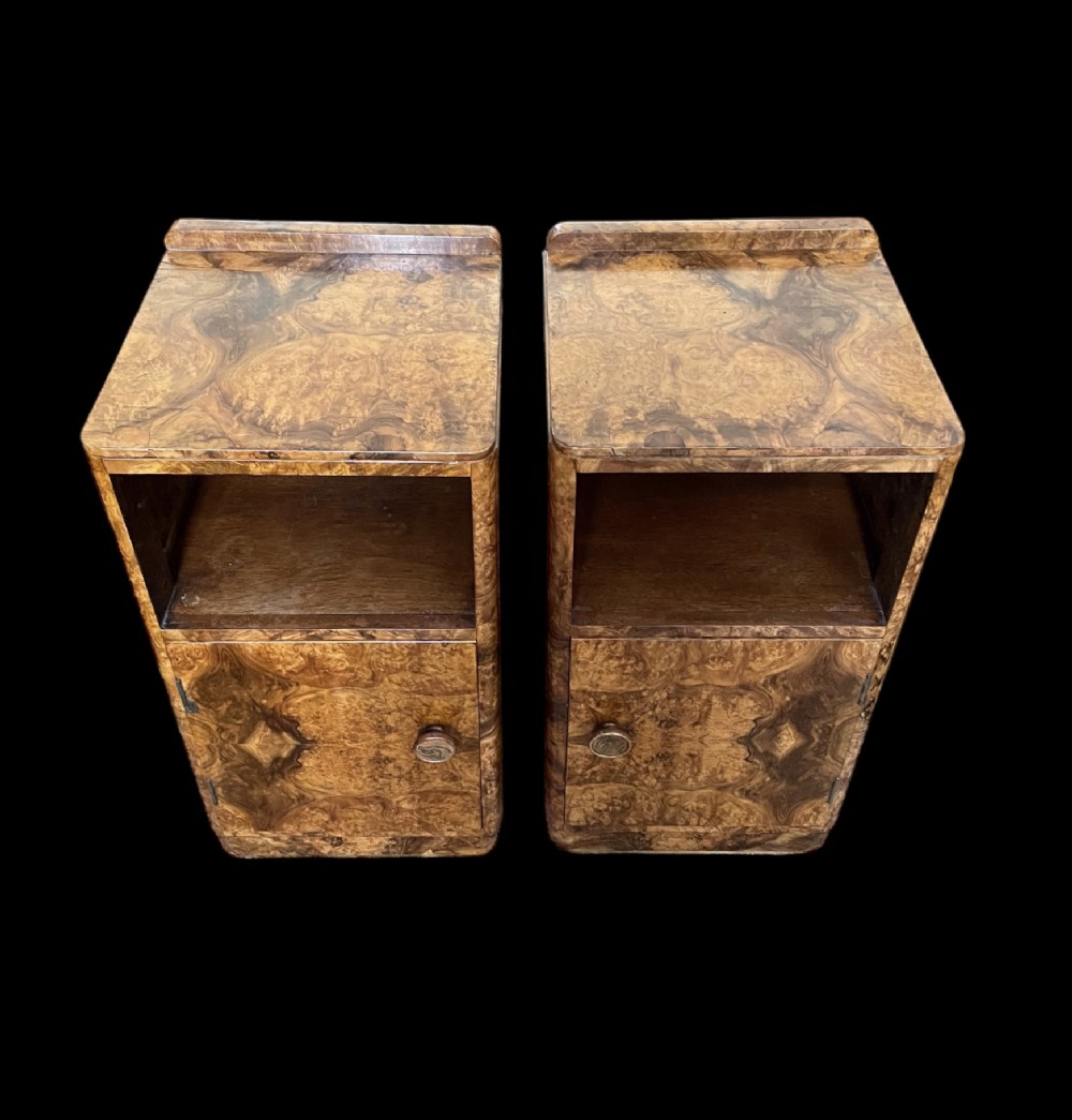 Pair of Art Deco Bedside Tables