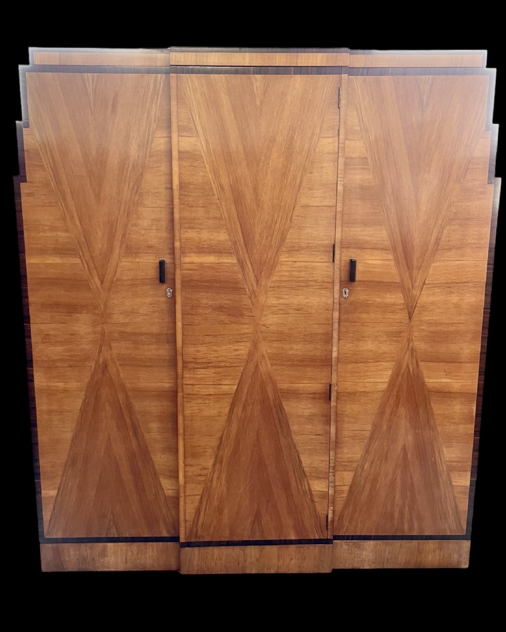 Art Deco Triple Wardrobe