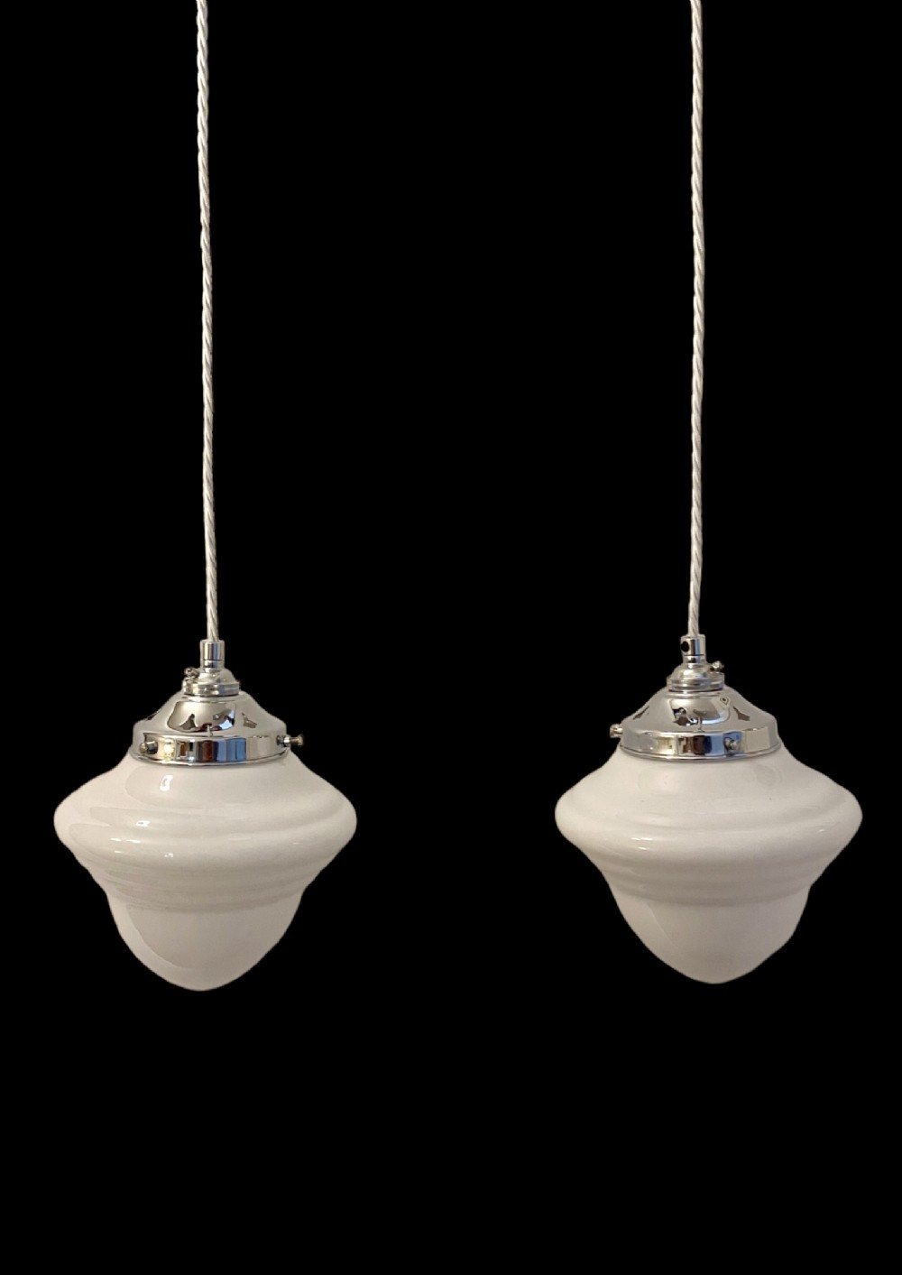 Art Deco Pair of Ceiling Lights