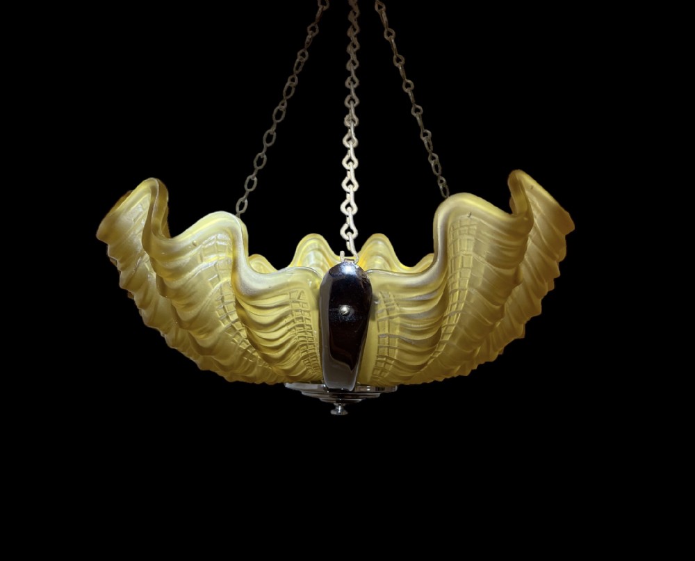 Art Deco Shell Ceiling Light