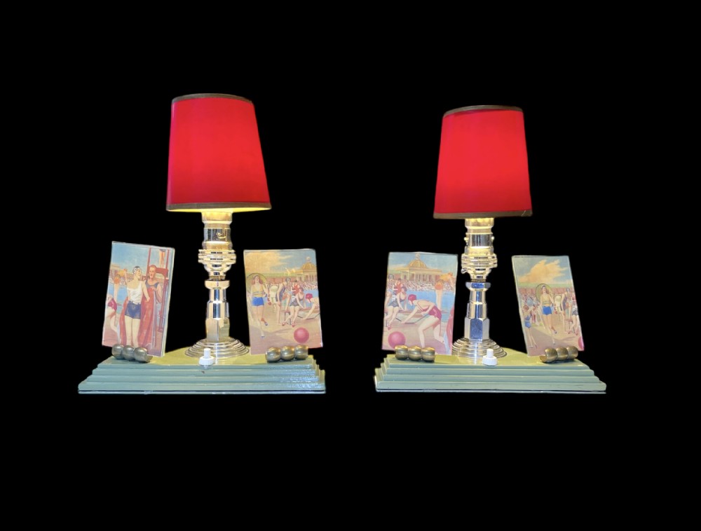 Pair of Art Deco Lamps
