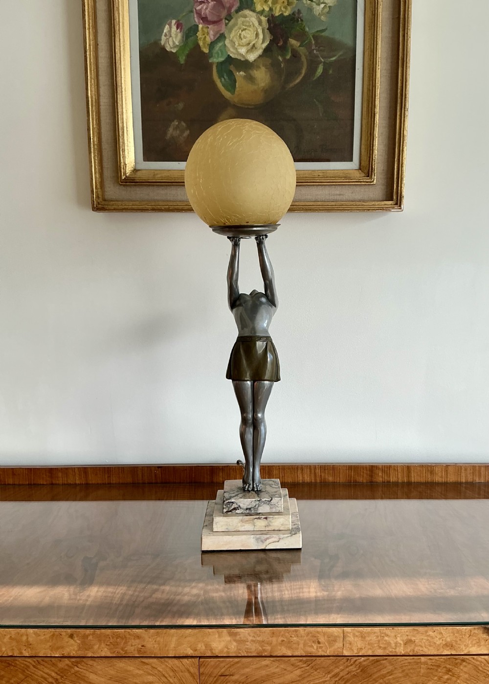 Art Deco Lady Lamp View XII