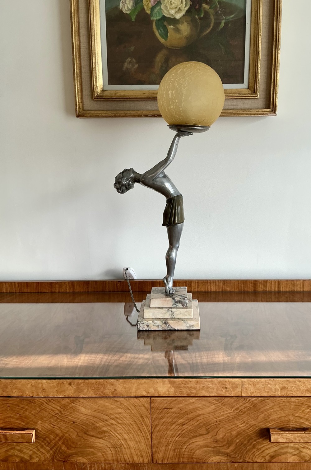 Art Deco Lady Lamp View XIII