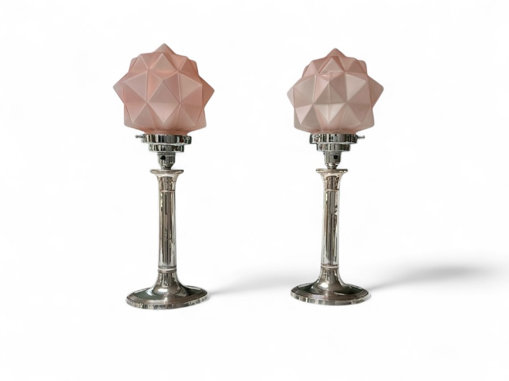 Quality Pair of Art Deco Lamps
