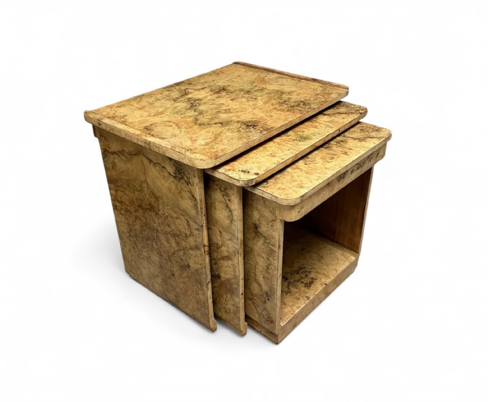 Art Deco Nest of Three Tables by Harry and Lou Epstein