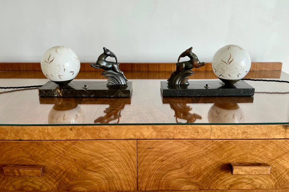 Pair of French Art Deco Mood lamps View VI