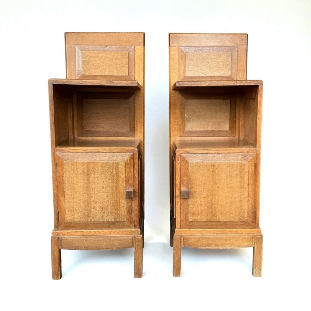 Pair of Art Deco Bedside Tables by Brynmawr Furniture