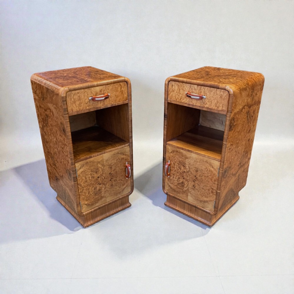 Pair of Art Deco Bedside Tables