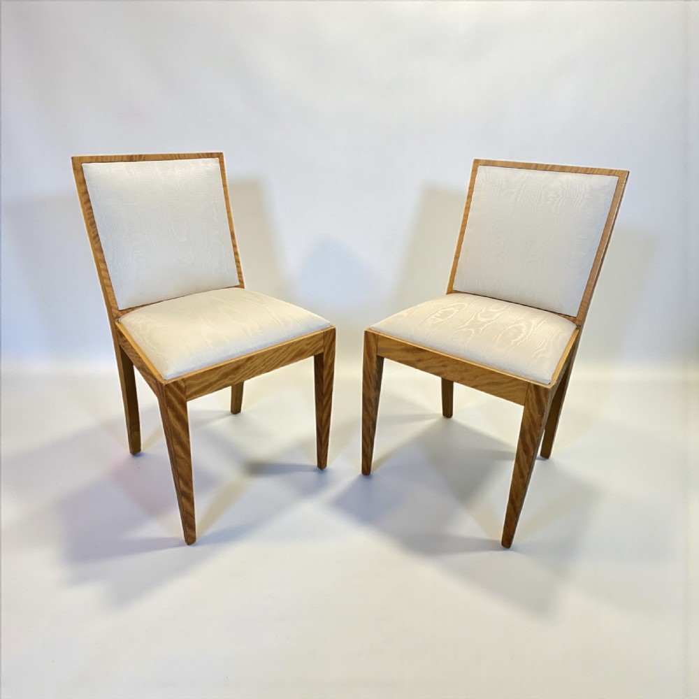 Pair of Art Deco Side/Bedroom Chairs