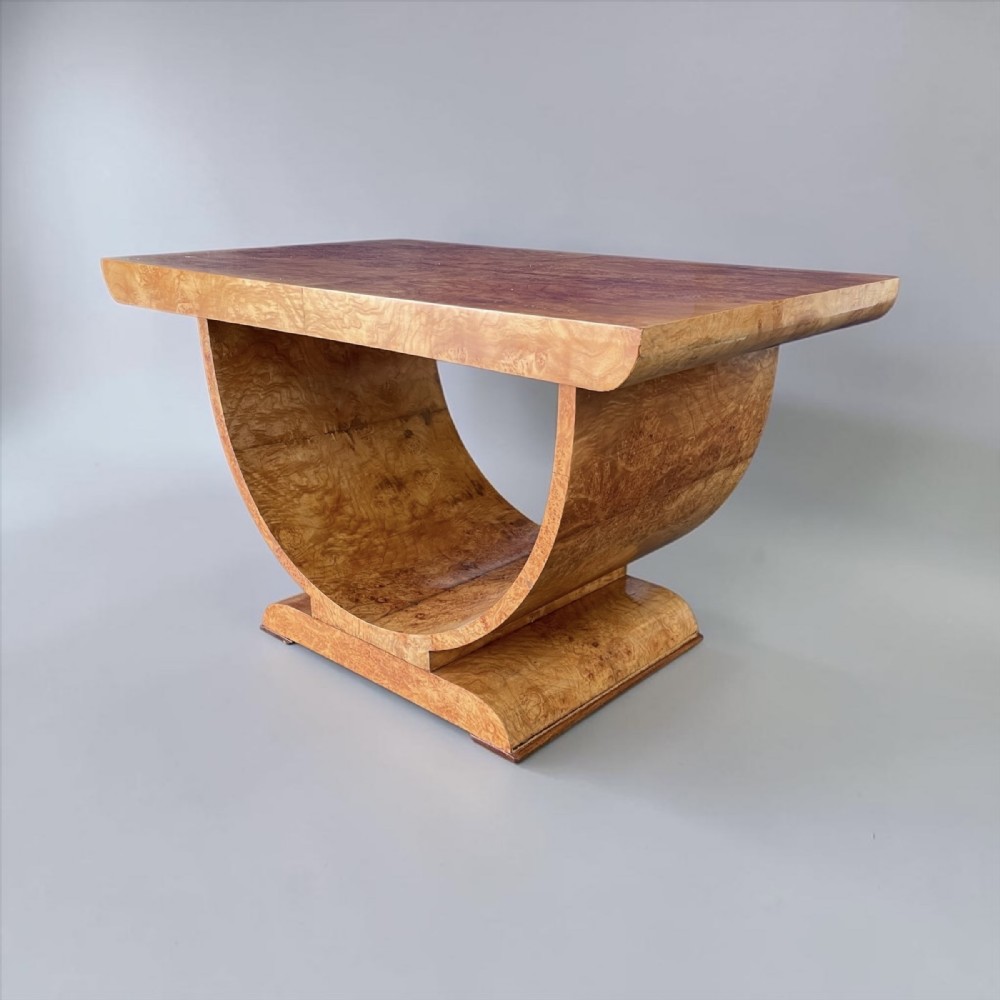 Fine Art Deco Burr Maple Coffee Table