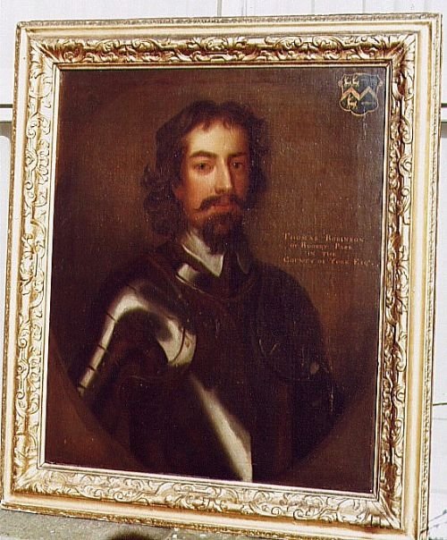 fig 1. SOLD....Portrait of Thomas Robinson; 17th c. English School