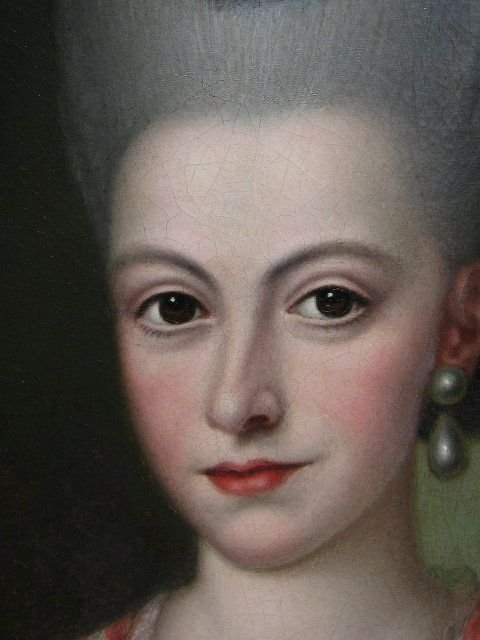 fig 1. SOLD....Portrait of a Lady c.1775; French School