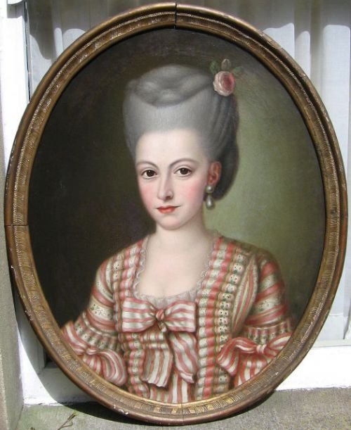 Sold....portrait of a Lady C.1775; French School