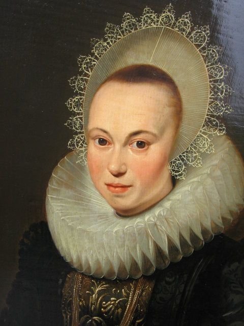 fig 1. Portrait of Justina van Teylingen c.1613; Studio or Circle of Cornelis van der Voort