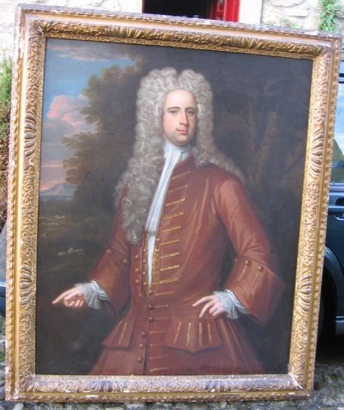 Sold.....portrait of a Gentleman C.1720; Circle of Kneller