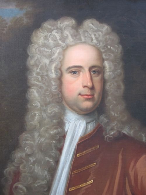 fig 2. SOLD.....Portrait of a Gentleman c.1720; Circle of Kneller