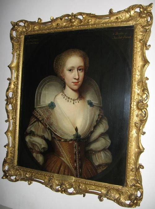 fig 1. SOLD....Portrait of Lady Margaret Mennes (born Stewart) c.1620; attributed to Cornelius Johnson
