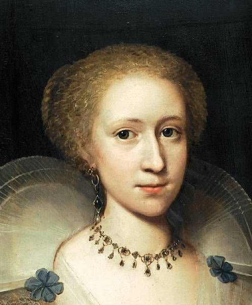 fig 2. SOLD....Portrait of Lady Margaret Mennes (born Stewart) c.1620; attributed to Cornelius Johnson