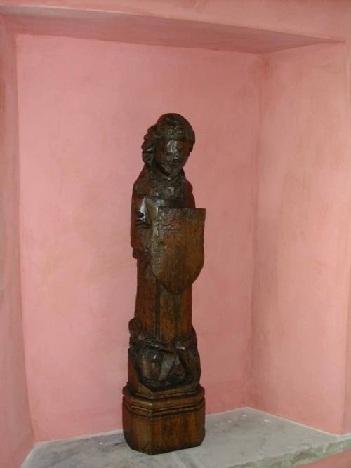 Sold...mediaeval Carved Oak Angel