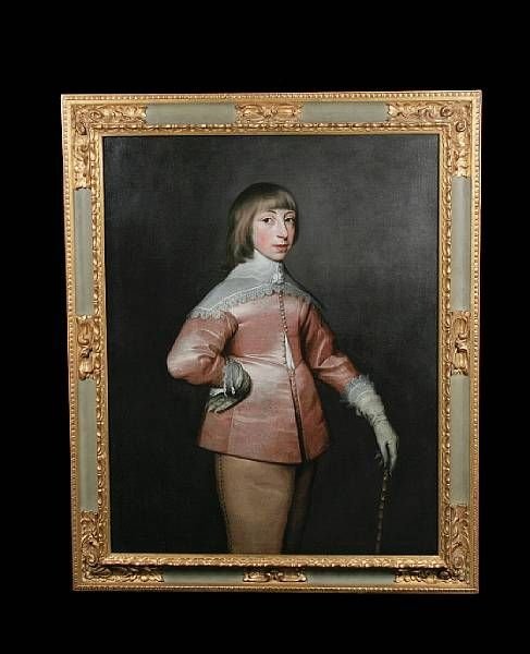 Sold....portrait of a Young Nobleman C.1630; Studio or Circle of Daniel Mytens.