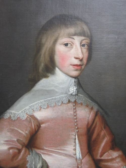 fig 2. SOLD....Portrait of a Young Nobleman c.1630; Studio or Circle of Daniel Mytens.