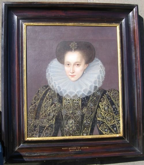 Sold....portrait of Mary, Queen of Scots, Manner of Federico Zuccaro.