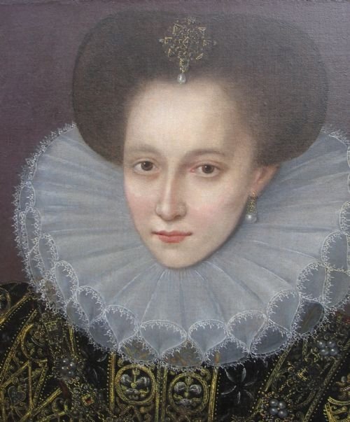 fig 1. SOLD....Portrait of Mary, Queen of Scots, Manner of Federico Zuccaro.