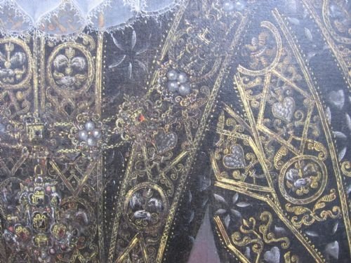 fig 4. SOLD....Portrait of Mary, Queen of Scots, Manner of Federico Zuccaro.