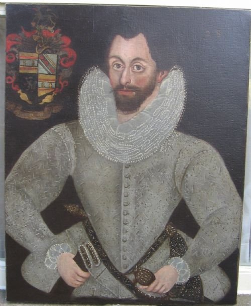 Sold....portrait of a Gentleman of the Weaver Family, C.1590-1610, British School.