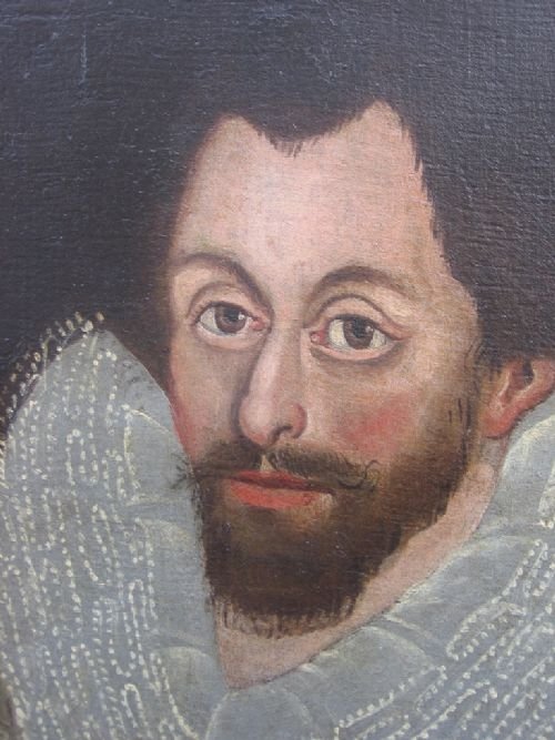 fig 2. SOLD....Portrait of a Gentleman of the Weaver family, c.1590-1610, British School.