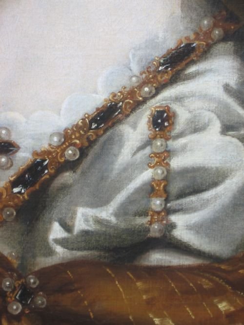 fig 3. SOLD...Portrait of Queen Henrietta Maria; Follower of Van Dyck