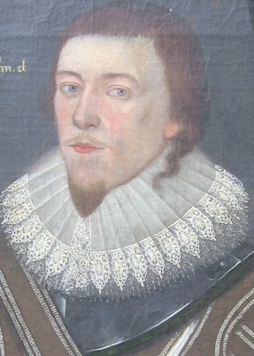 fig 1. SOLD....Portrait of Nicholas Fortescue,1627; English School