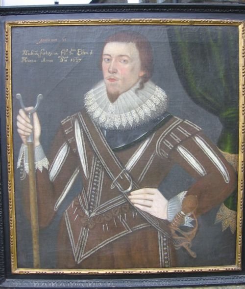 Sold....portrait of Nicholas Fortescue,1627; English School