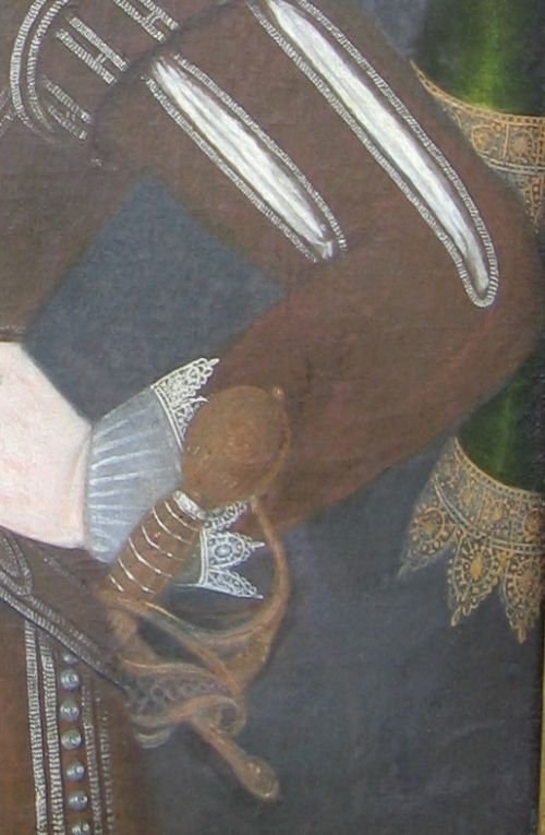 fig 2. SOLD....Portrait of Nicholas Fortescue,1627; English School
