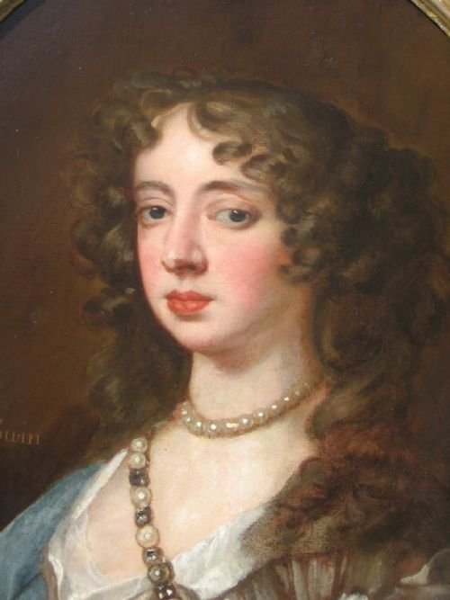 fig 1.  Portrait of Nell Gwyn c.1670; Circle or Studio of Lely (UK, c. 1670)
