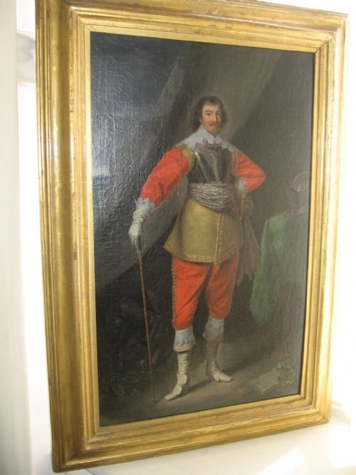 Sold....portrait of Robert Rich, 2nd Earl of Warwick C.1630/5; Follower of Daniel Mytens
