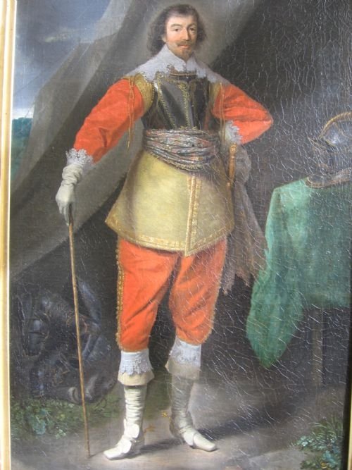 fig 1. SOLD....Portrait of Robert Rich, 2nd Earl of Warwick c.1630/5; Follower of Daniel Mytens