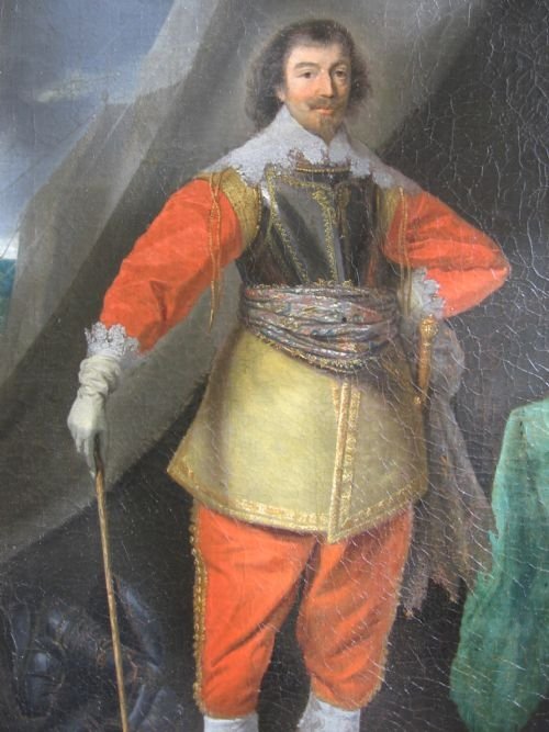 fig 2. SOLD....Portrait of Robert Rich, 2nd Earl of Warwick c.1630/5; Follower of Daniel Mytens