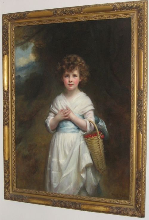 Sold....portrait of Elizabeth Moyra Goff 1902, by Mary Lemon Waller.