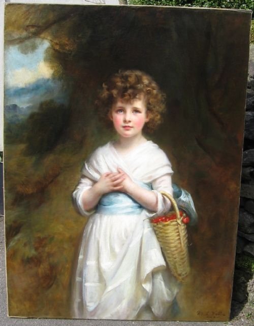 fig 1. SOLD....Portrait of Elizabeth Moyra Goff 1902, by Mary Lemon Waller.