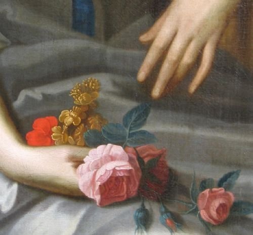 fig 4. SOLD....Portrait of a Lady in Grey c.1720; Attributed to Enoch Seeman 