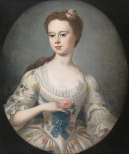 Sold....portrait of  a Young Lady C.1740; Attributed to Joseph Highmore